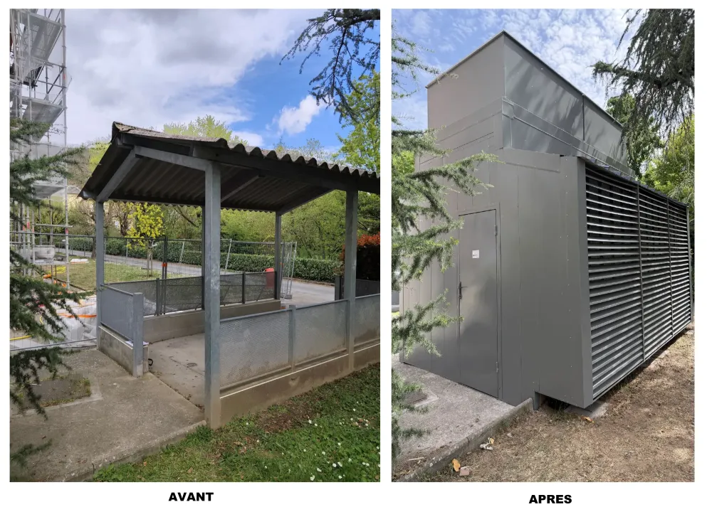 Cabine acoustique avant après webp